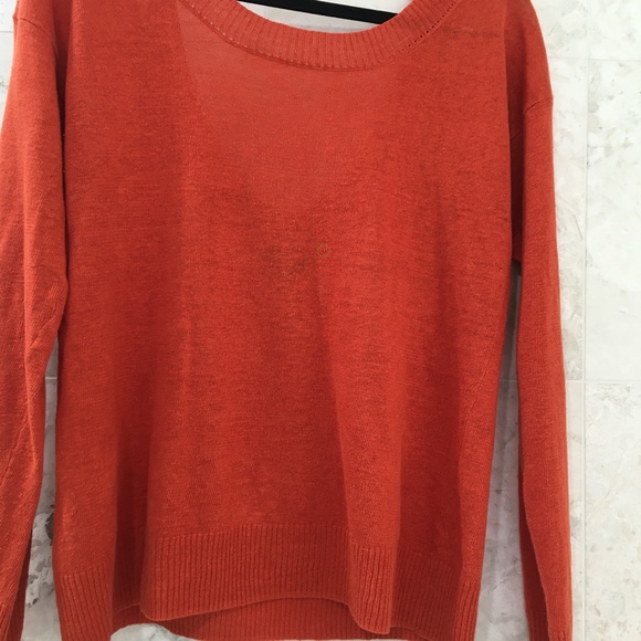 WORTH {M} Sweater Linen Burnt Orange - Picture 7 of 7